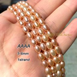 Fine Freshwater Pearls para Fazer Jóias, 100% Natural, AAAA, Forma do Arroz, Spacer Beads, DIY Pulseira, Brincos Acessórios, Loose - Image 4
