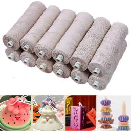 Pavio De Papel De Algodão Sem Fumaça Rolo De Pavio De Vela, Cera De Soja DIY, 15 a 60 Vertentes - Image 1
