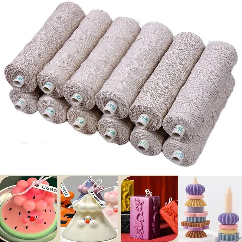 Pavio De Papel De Algodão Sem Fumaça Rolo De Pavio De Vela, Cera De Soja DIY, 15 a 60 Vertentes - Image 1