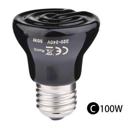 Lâmpada de aquecimento térmica cerâmica do animal de estimação do vapor da lâmpada de aquecimento do animal de estimação do distante-infravermelho lagarto tartaruga répteis box warmer 20w/60w/100w - Image 6
