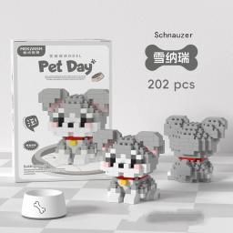 Pequeno Pet Building Block Modelo Série para Crianças, Tijolos em Miniatura, Pet Enfeites, Cachorro Pequeno, Bonito, 18 Estilos - Image 3