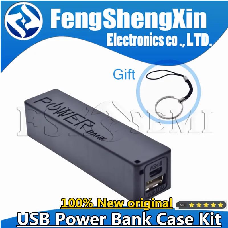Preto USB Power Bank Case Kit, 18650 Carregador De Bateria, Caixa DIY, Shell Kit para Arduino - Image 1