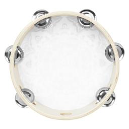 8 Polegada pandeiro sino tambor de mão estilo dunhuang sinos de aço inoxidável tambores instrumentos musicais de percussão orff presente das crianças - Image 3