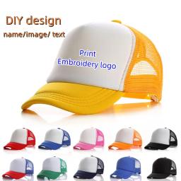 Logotipo personalizado diy para crianças malha esportes boné de beisebol chapéu de caminhoneiro para meninos e meninas barato snapback chapéu ajustável chapéus de sol crianças - Image 1