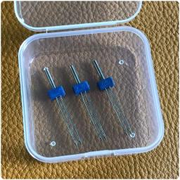 Agulhas de bordado dupla rosca superior, Agulhas gêmeas, Gancho de crochê para uso doméstico, Máquina de costura multifunções, 2mm, 3mm, 4mm - Image 5