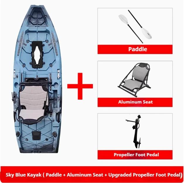 Caiaque Modular HDPE Elétrico/Pedal Leve Portátil 1 Unidade