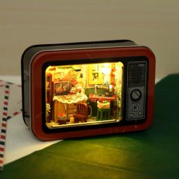 DIY Doll House Kit para Crianças, Grande Miniatura, Kits De Construção, Bonecas De Madeira Café, Presente De Aniversário, Dollhouse Acessórios - Image 2