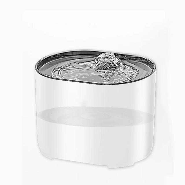Fonte de Água Automática de Aço Inoxidável para Gatos, Bebedouro Inteligente e Alimentador de Pets