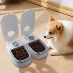 Dispensador de alimentos inteligente automático com temporizador, Alimentador para gatos e cães, Dispensador de alimentos úmidos e secos, Pet Feeding Suppl, O1X0 - Image 4