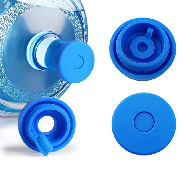 Garrafa de Água de Silicone com Tampa Substituível e Antiespumante para Baldes de 3 e 5 Galões