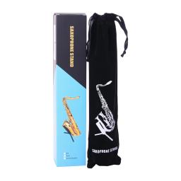 Dobrável portátil saxofone tripé suporte protetor, sax suporte, sopros instrumentos acessórios para Alto e Tenor, novo - Image 3