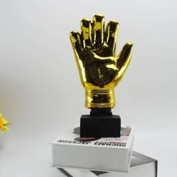 Luvas De Goleiro De Futebol De Ouro Personalizado Troféu, Artesanato De Resina, Melhor Banhado A Ouro, Prêmio De Futebol, Presente Personalizável, Fãs Liga Souven - Image 4