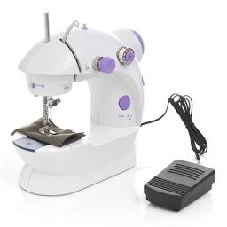 Mini máquina de costura doméstica, máquina de costura portátil com cortador de luz, pedal portátil, luz noturna, 202 - Image 6
