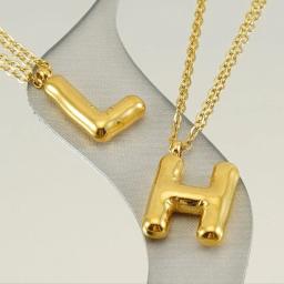 CARLIDANA-Pingente Letras Iniciais para Fazer Jóias DIY, 26 Colar Alfabeto, Aço Titânio, Acessórios - Image 5
