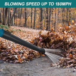 Koopa Cordless Elétrica Handheld Leaf Blower, Leve, Neve, Sopro de poeira, 1 Baterias e Carregador, 21V, 150MPH - Image 4