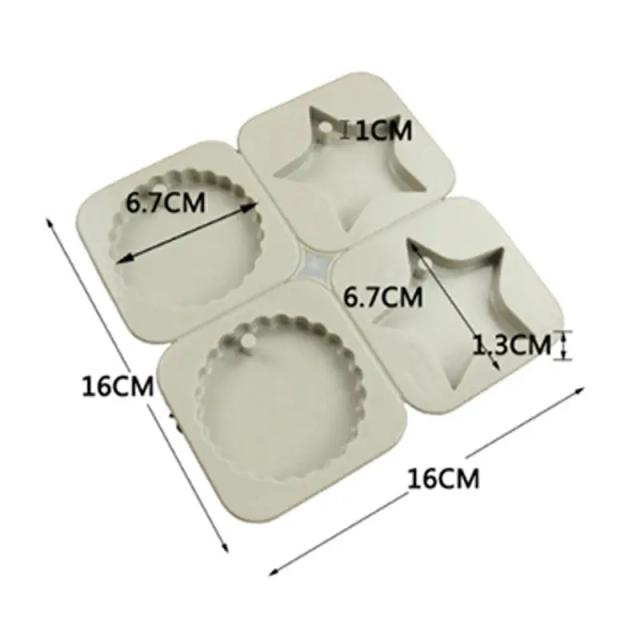 Molde de Silicone Hexagonal para Sabão Artesanal e Aromaterapia em Cera, Gesso e Epóxi