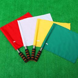 Futebol árbitro bandeira e saco de armazenamento, Bandeira de linha, Competição Match Equipment, Competição, Campo, Profissional - Image 6
