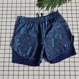 Troncos de natação de poliéster de alta qualidade para menino jovem, maiô juvenil adulto, troncos de natação, swimwear dupla camada para menino jovem - Image 3
