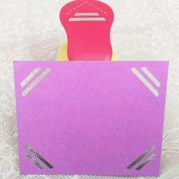 Linha dupla igual canto artesanato perfurador curva diy buraco fronteira perfurador cortador de papel em relevo scrapbook - Image 1