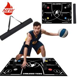 Esteira dobrável do treinamento do basquetebol para crianças e adultos, drible, durável, antiderrapante, equipamento interno, exterior - Image 2
