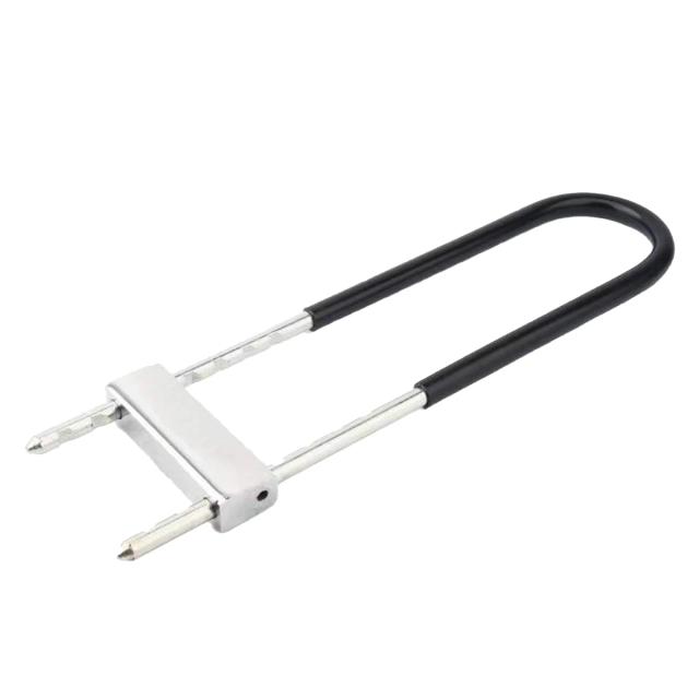 Manilha Lock Ajustável U-Shape para Bicicleta - Compatível com a maioria dos pinos, Ideal para Uso Interno e Externo, Cor Preto