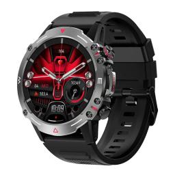 Esporte ao ar livre Smartwatch para homens, rastreador de fitness, relógio inteligente robusto, tela AMOLED, chamada Bluetooth, voz AI, 410mAh, HK87 - Image 1