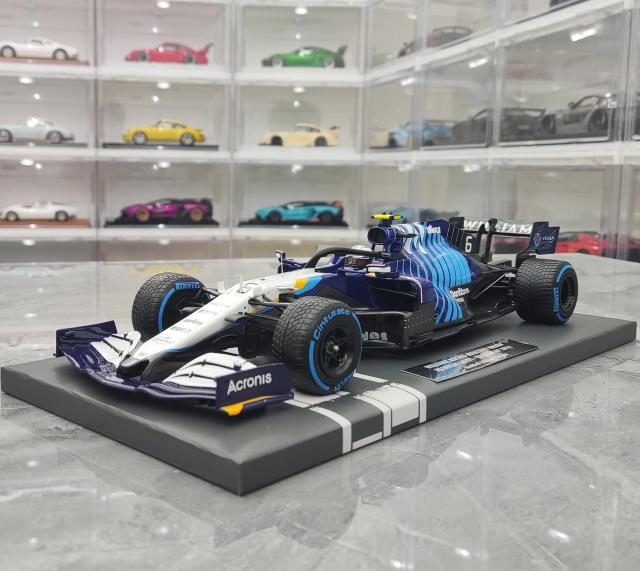 Minichamps Williams FW43B 2021 Metal 1:18 - Brinquedo Estático de Edição Limitada da F1