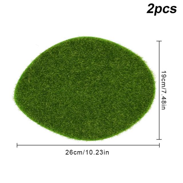 Tapete de Grama Artificial para Decoração de Mini Jardins e Paisagens DIY