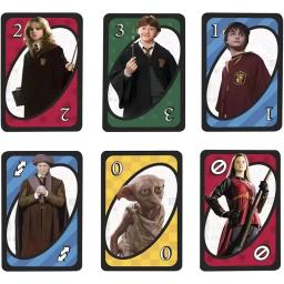 Mattel Games UNO Harry Potter Jogo de cartas para a noite familiar com gráficos temáticos do programa de TV e uma regra especial para 2 a 10 jogadores - Image 2