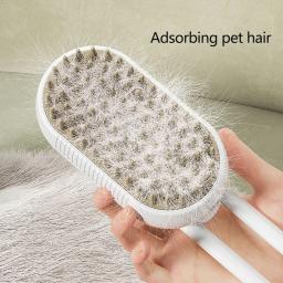 Gato e cão Pet Grooming Comb com spray elétrico, vapor de água, escova de silicone macio, gatinho Pet escova de banho, massagem, removedor de cabelo - Image 4
