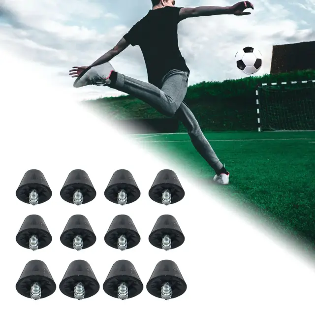 Pinos Duráveis para Botas de Futebol e Rugby - Kit com 12 Peças para Treinamento de Tênis Atlético