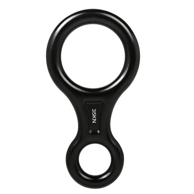 Carabina de Alumínio para Escalada com Dispositivo de Belay e Descensor Forma 8 - Equipamento de Rapel Resistente até 35kN