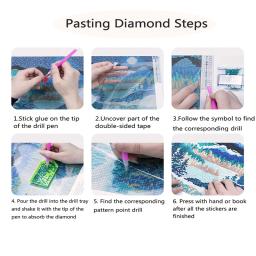 5D Diamante Pintura Arte Mosaico Artesanato De Vidro De Vinho Broca Redonda Bordado Ponto Cruz Kit Retro Fotos DIY Home Decor - Image 5