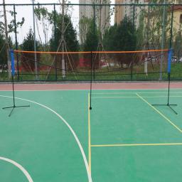 Suporte portátil dobrável do tênis de badminton de 6.1m com rede de treinamento profissional ajustável da altura da rede para o futebol do voleibol do tênis - Image 2