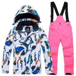 Fato de neve impermeável para homens e mulheres, roupas de snowboard, calças de esqui, roupas esportivas ao ar livre, traje de inverno 30 quente - Image 2