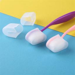Kit de pincéis de mistura coloridos com tampas, cerdas macias para artesanato, cartão diy, estêncil de plástico, ferramenta de aplicação de tinta de mistura - Image 6