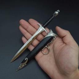 Glamping Aragorn Espada Narthil, Senhor dos Anéis F, Arma Medieval, Katana de Metal, Espada Samurai, Ornamentos Chaveiros, Brinquedo Presentes, 22cm - Image 4