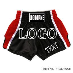 Shorts de boxe personalizados para homens e mulheres, gaiola Kickboxing, roupas de artes marciais Muay Thai, calças de luta, logotipo personalizado infantil - Image 5