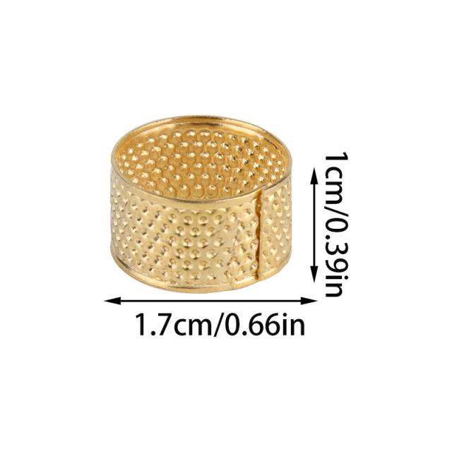 Dedal Vintage KRABALL para Costura e Bordados - Protetor de Dedo e Anel para Agulhas, Ideal para Artesanato DIY e Ferramentas de Costura