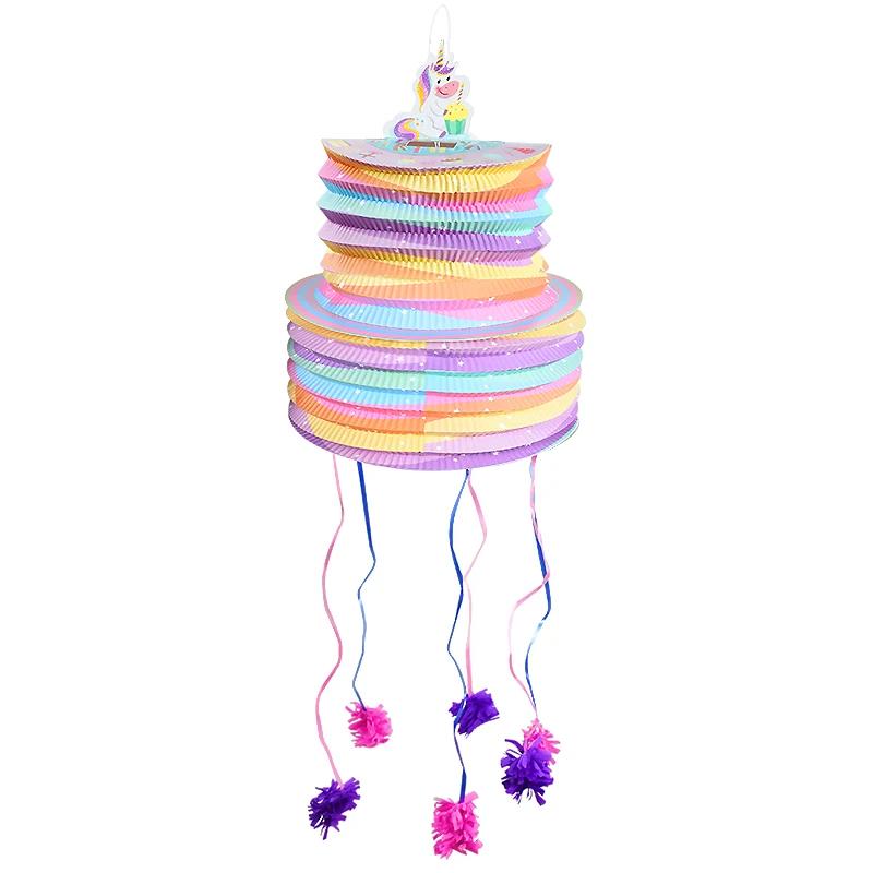 Pinata unicórnio para crianças, adereços para jogos, aniversário e casamento, chuveiro de bebê, decoração de festa, pinata de arame, presente para meninas, 1pc - Image 1