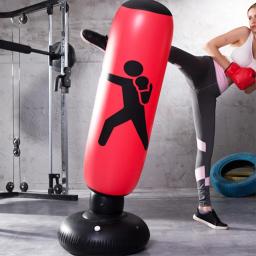 Saco de perfuração inflável para crianças e adultos, High Boxing Blow Up Bop, Saco de soco autônomo, Presente, 160cm - Image 3