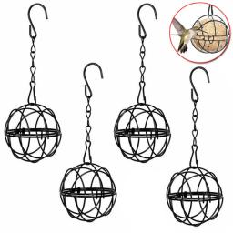 Alimentador De Pássaro De Bola Gorda, Suporte De Suspensão De Metal, Ganchos para Jardim, Ao Ar Livre, 1X - Image 1
