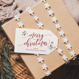 Cartão de agradecimento personalizado para convidados, Custom Feliz Natal Shower Party Decorações, Minimalista Abastecimento, Presente Tags - Image 4