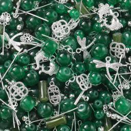 Mixed Metal encantos para fazer jóias, contas de vidro, conectores, acessórios para DIY Pulseira, colar, brincos, 30g, 50g por lote - Image 6