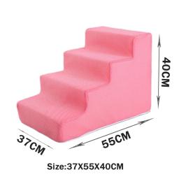 Esponja destacável Pet Ladder para cães e gatos, Pet Stairs Toys, 2, 3, 4 Step, Puppy Ramp, acessórios de escada - Image 3