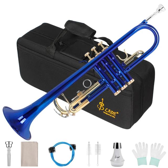 SLADE Trompete Bb Profissional LT-800 Dourado para Iniciantes