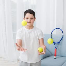 Bolas De Tênis De Parede Grossa com Saco De Armazenamento, Perfeito para Cricket, Bola de Qualidade Fina, 12 Pack - Image 2