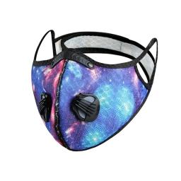 Ciclismo ao ar livre máscara facial com filtro, respirável, meia face, anti-poluição, reutilizável, lavável, máscara de esportes - Image 4
