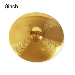 Adequado para iniciantes e profissionais pratos de percussão de latão 6 8 10 12 14 16 Polegada Tambor Splash Crash HiHat - Image 2