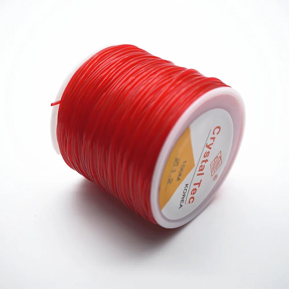 Elastic Crystal Beading Fio Cordas, cabo de estiramento para Artesanato Colar e Pulseira, 0.5mm-1.5mm, 35-50m por carretel - Image 1